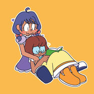Commissioned art of two characters from "Tropical Rouge Pretty Cure"