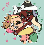 Fanart of Pearl and Marina from "Splatoon 2"